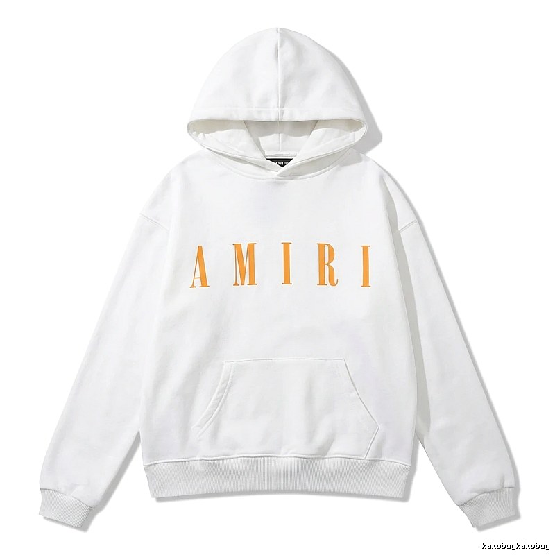 AMIRI letter trendy brand white sweatshirt