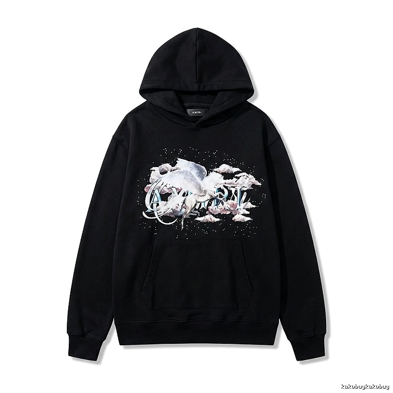 AMIRI Printed Trendy Black Sweatshirt