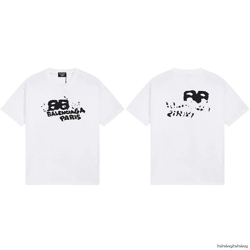 Balenciaga BB Print White T-shirt