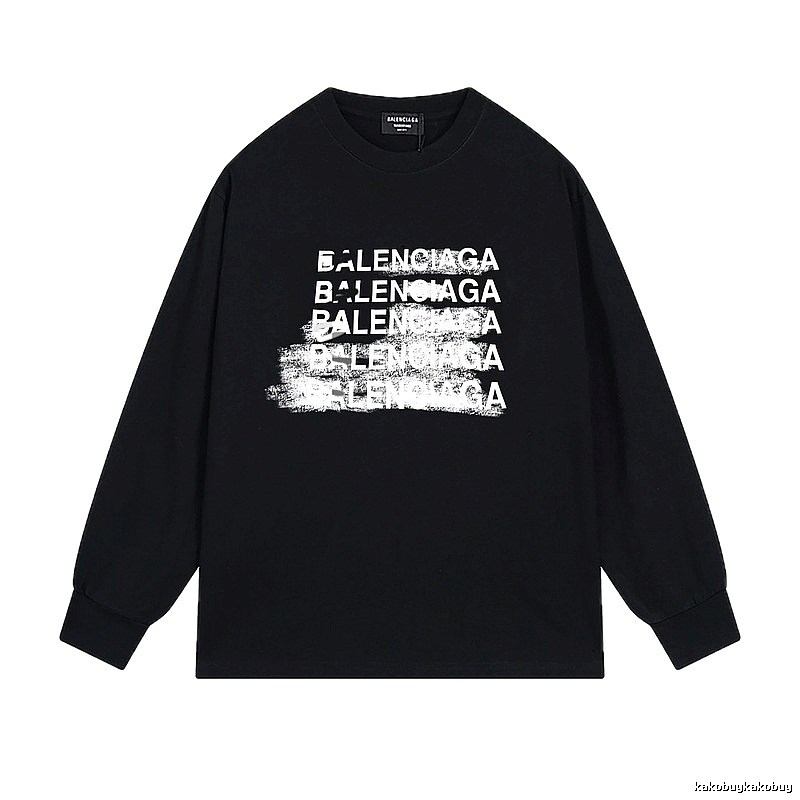 Balenciaga graffiti-style black T-shirt