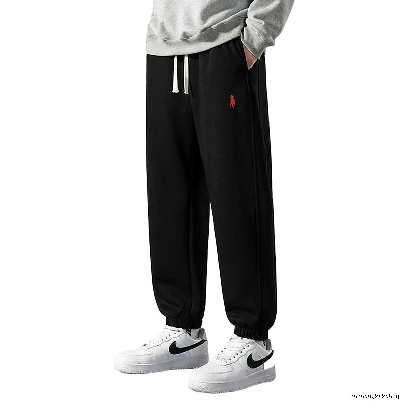 Classic casual black sweatpants of Ralph Lauren