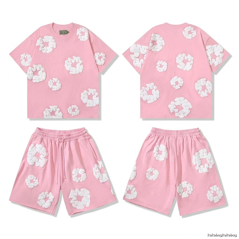 DENIM TEARS Floral Style Pink Suit