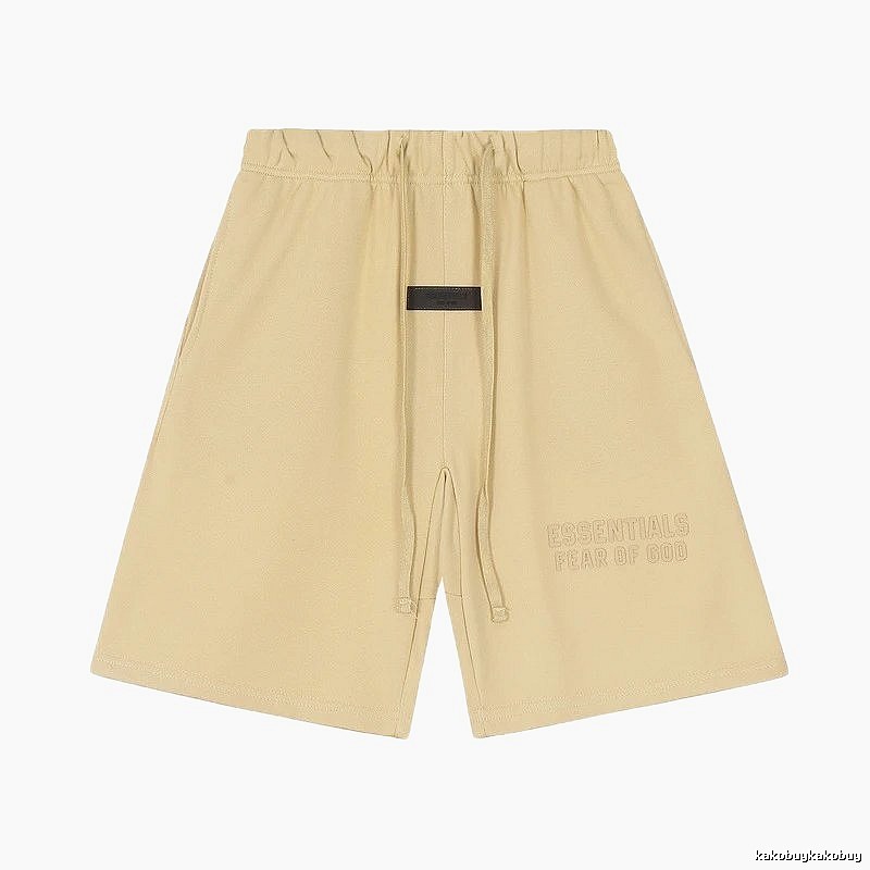 ESSENTIALS minimalist khaki shorts
