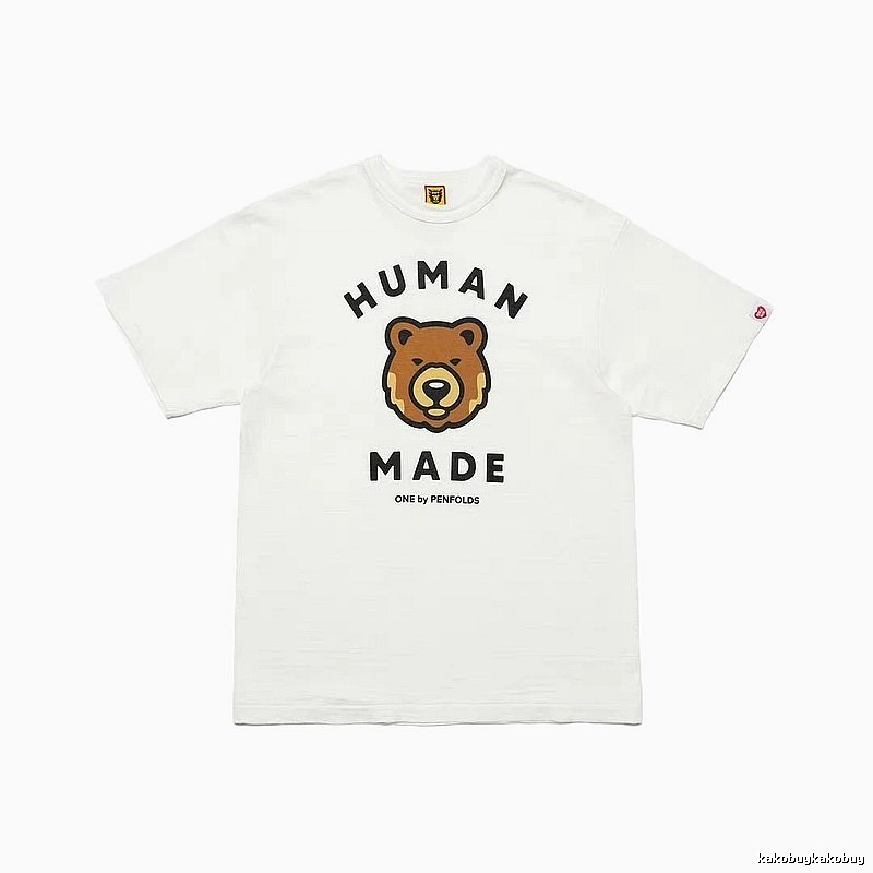 HUMAN MADE Bear Head Japanese Retro White T-Shirt