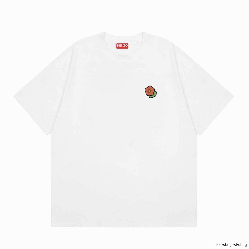 KENZO Crabapple Blossom Casual Style White Short Sleeve T-shirt