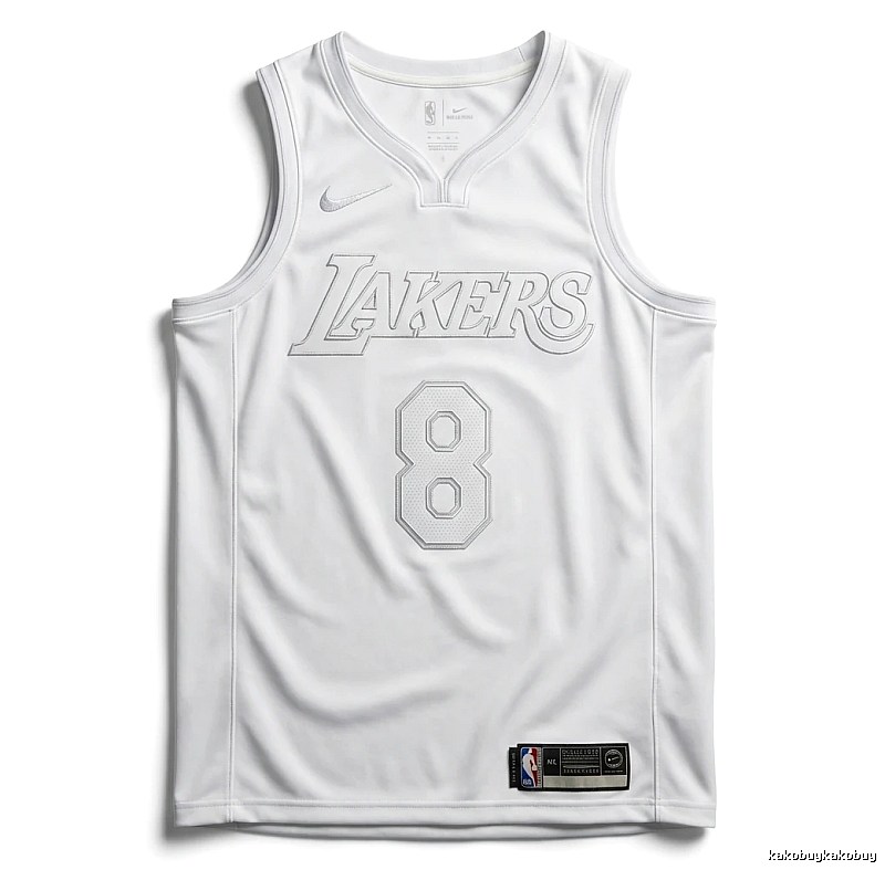 Kobe Lakers retro-style white tank top