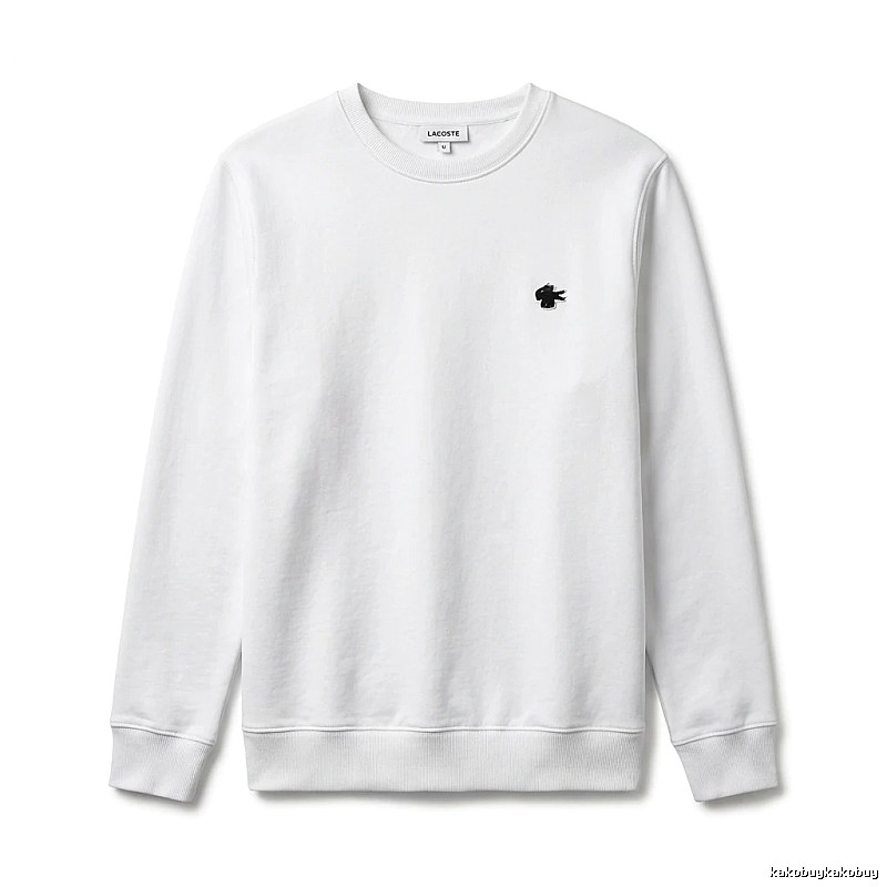Lacoste simple style white sweatshirt