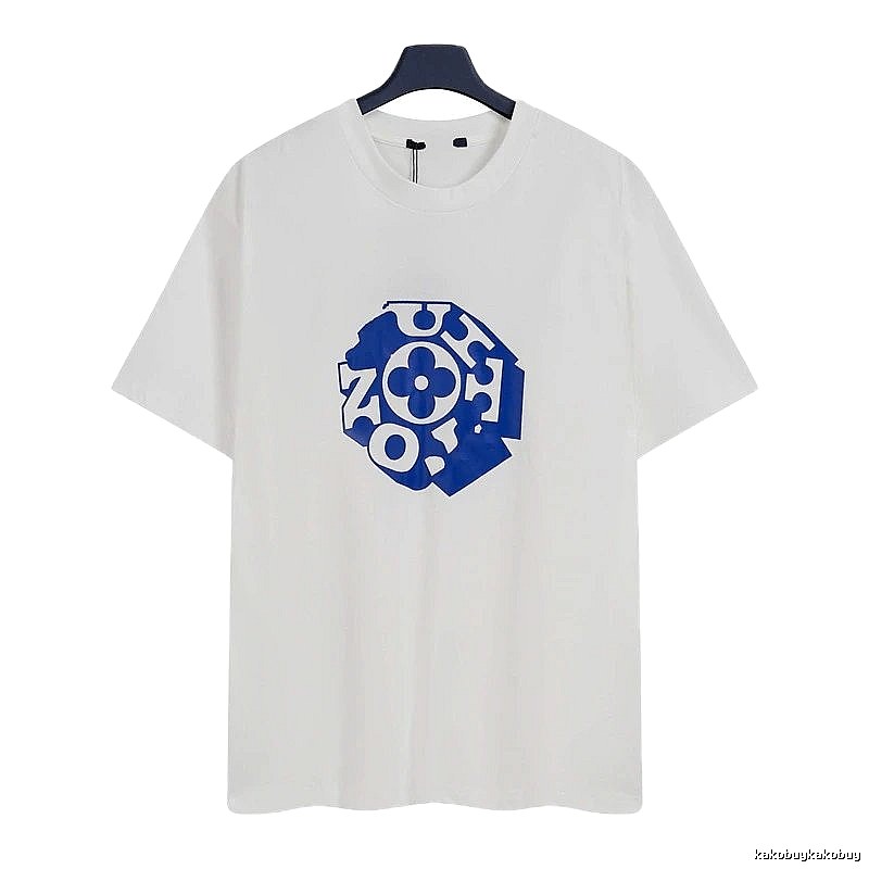 Louis Vuitton Printed Trendy Style White Short-sleeve T-shirt