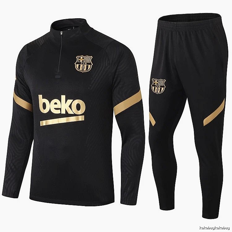 Paris Saint-Germain 2021-22 Black Training Tracksuit Set Clean Colorway