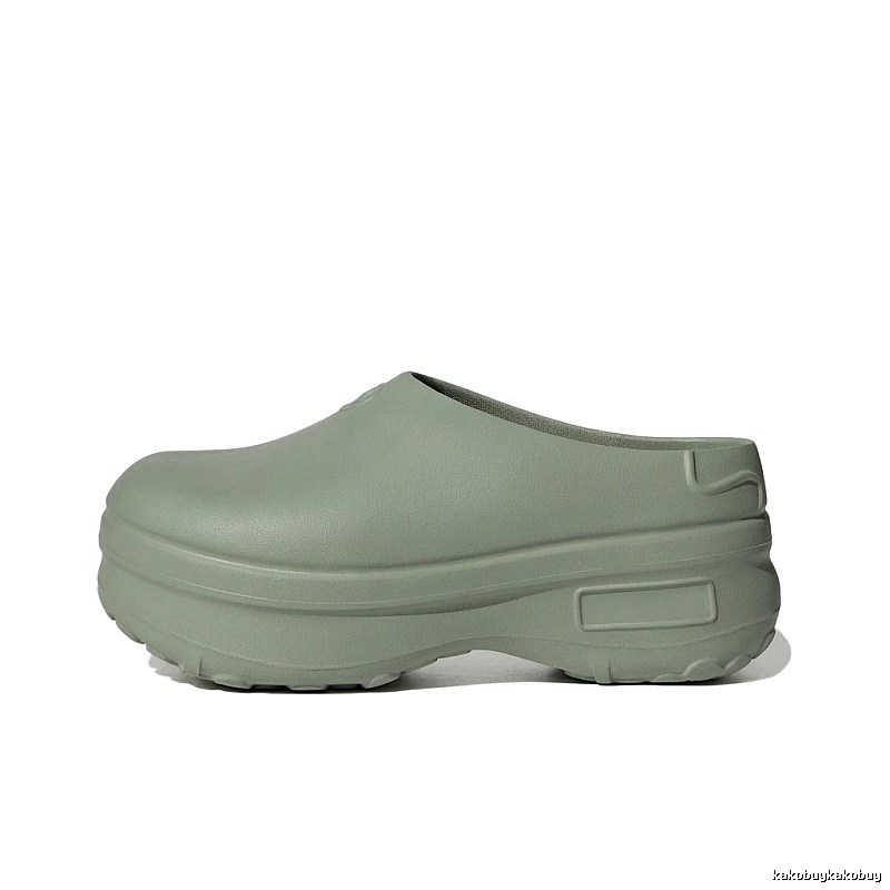 Yeezy Thick-soled Casual Style Grey-green Slippers