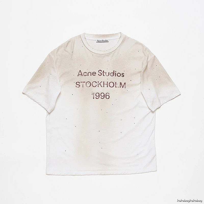 Acne Studios 2090-80 White Style Ac908056 Stockholm Logo T-Shirt Layered Outfit