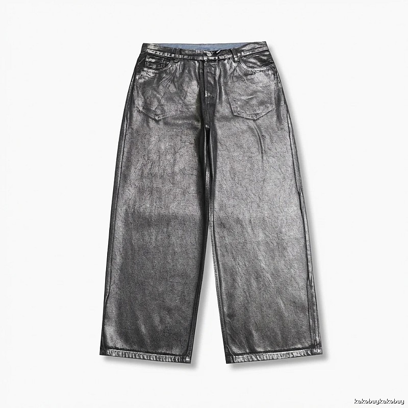 Acne Studios Metallic Wide-Leg Pants