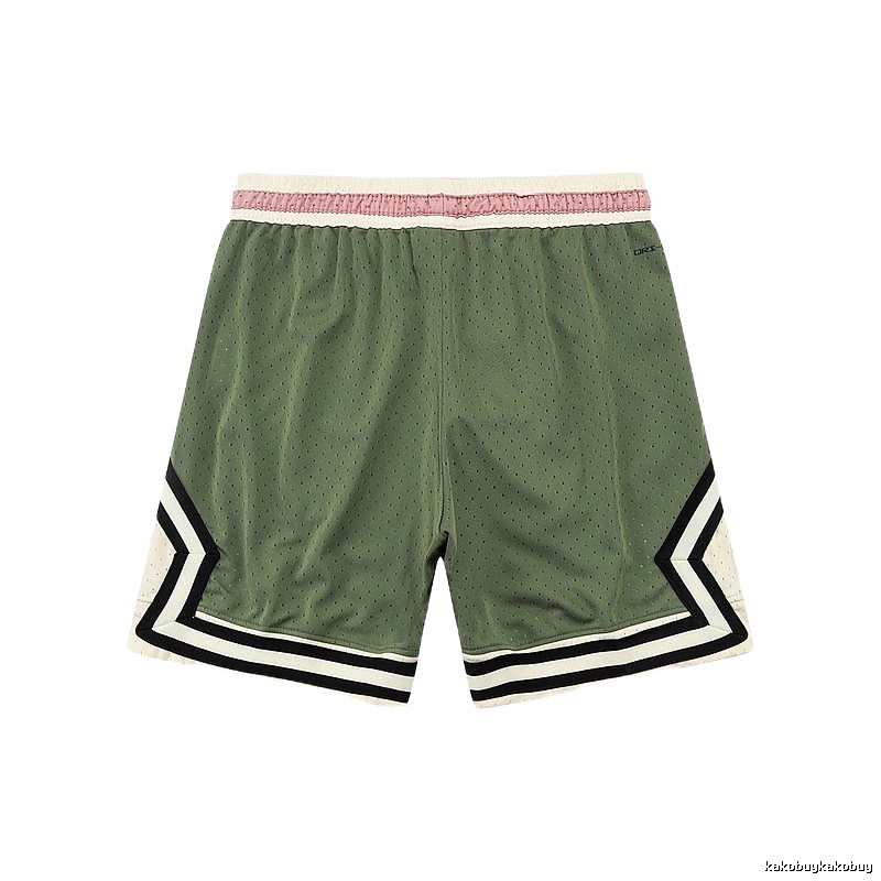 AJ retro-style green shorts