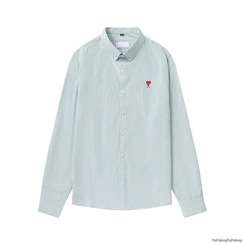 AMI Heart - Shaped Stripe Shirt