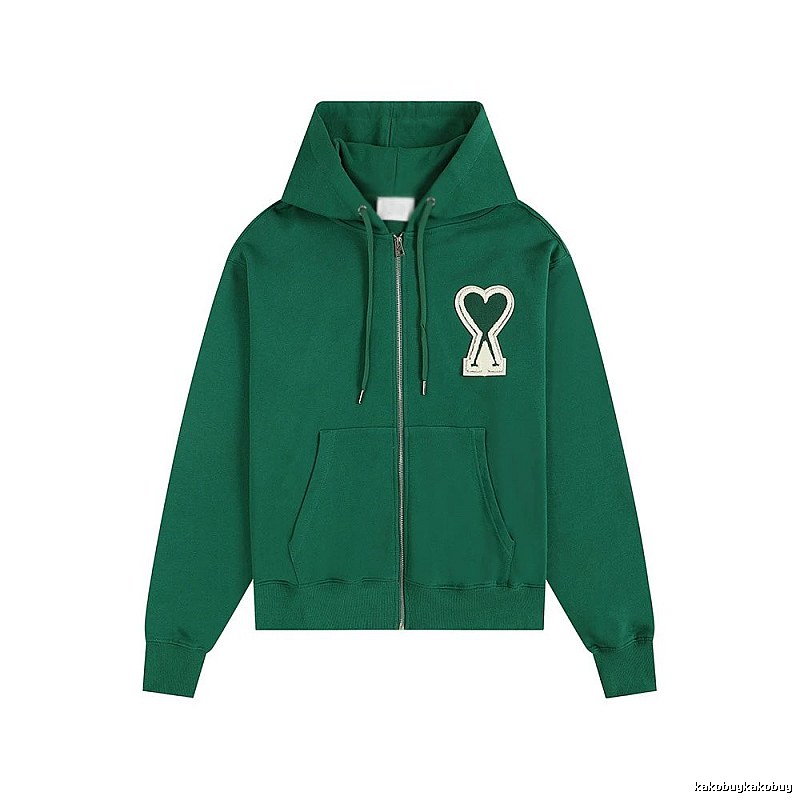 AMI Love Series Green Hoodie