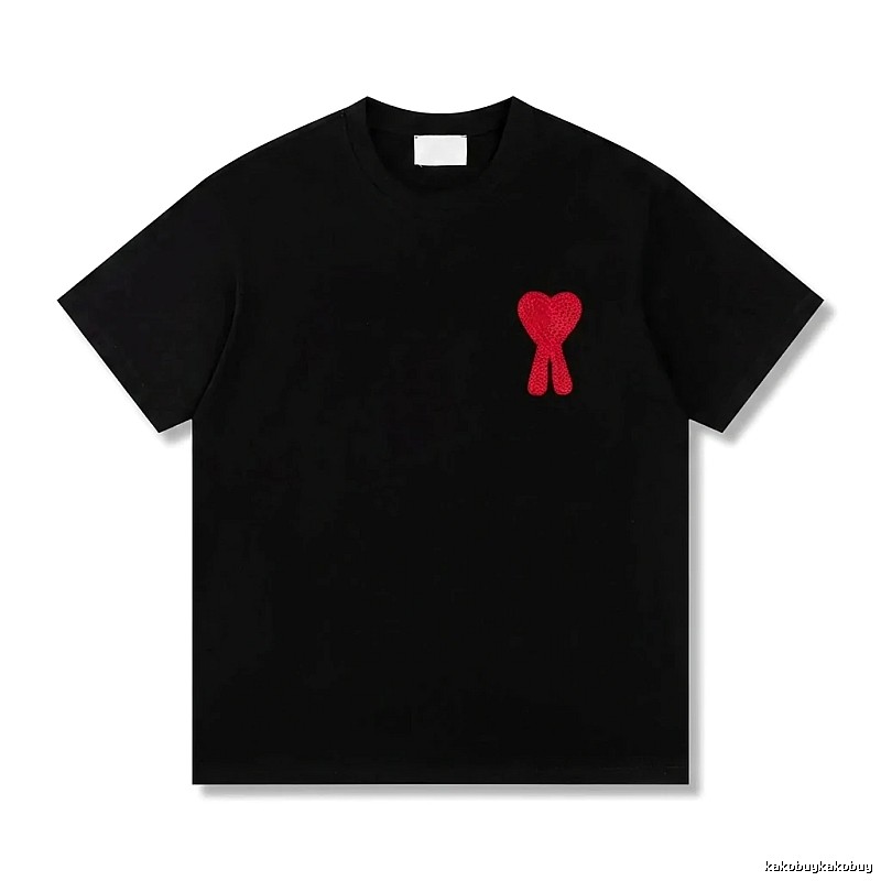 AMI Love Trendy Brand Black T-shirt