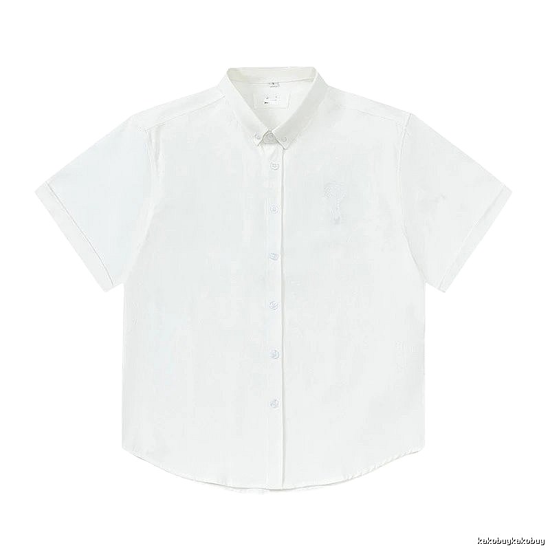 AMI Minimalist Style White Shirt