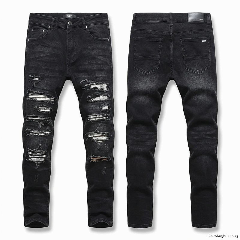 AMI Trendy Ripped Jeans with a Cool Style