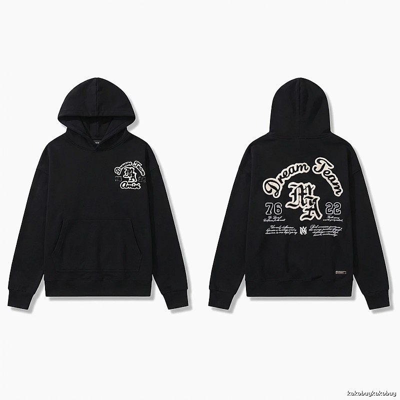AMIRI Black Retro Hoodie
