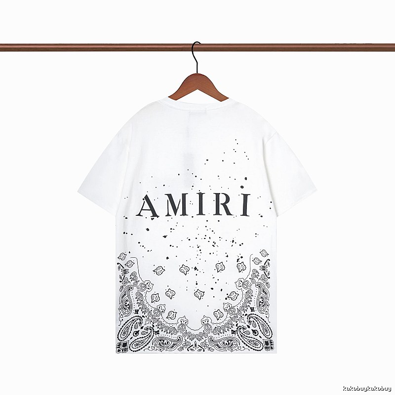 Amiri Gift Ready Graphic T-shirt White Blue Amiri with Standout Detail