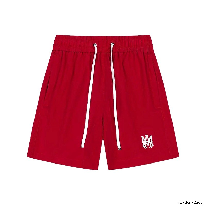 AMIRI minimalist style red shorts