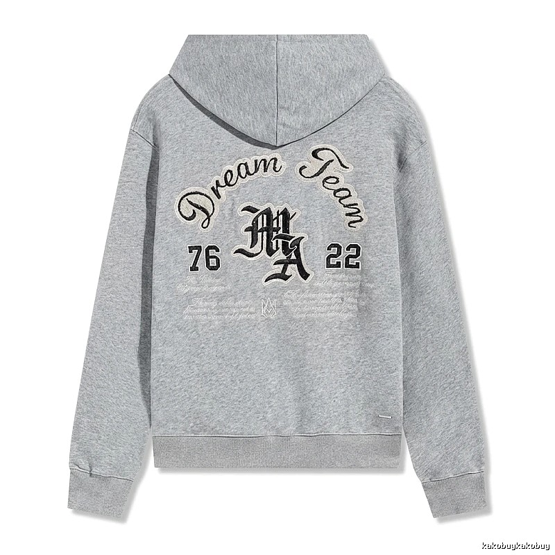 AMIRI Retro Style Grey Hoodie