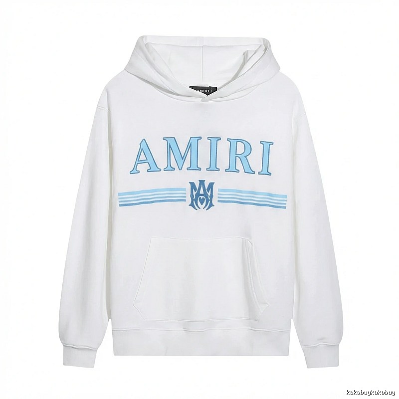 AMIRI simple style white hoodie