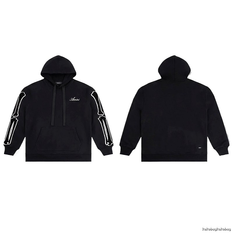 AMIRI Skull Style Black Hoodie