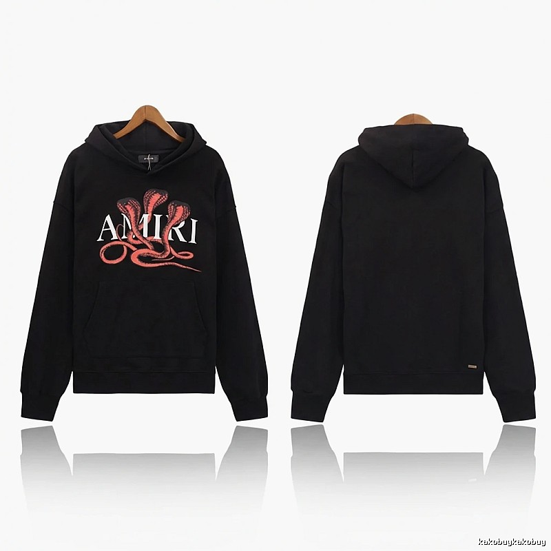 AMIRI Snake Print Trendy Black Sweatshirt