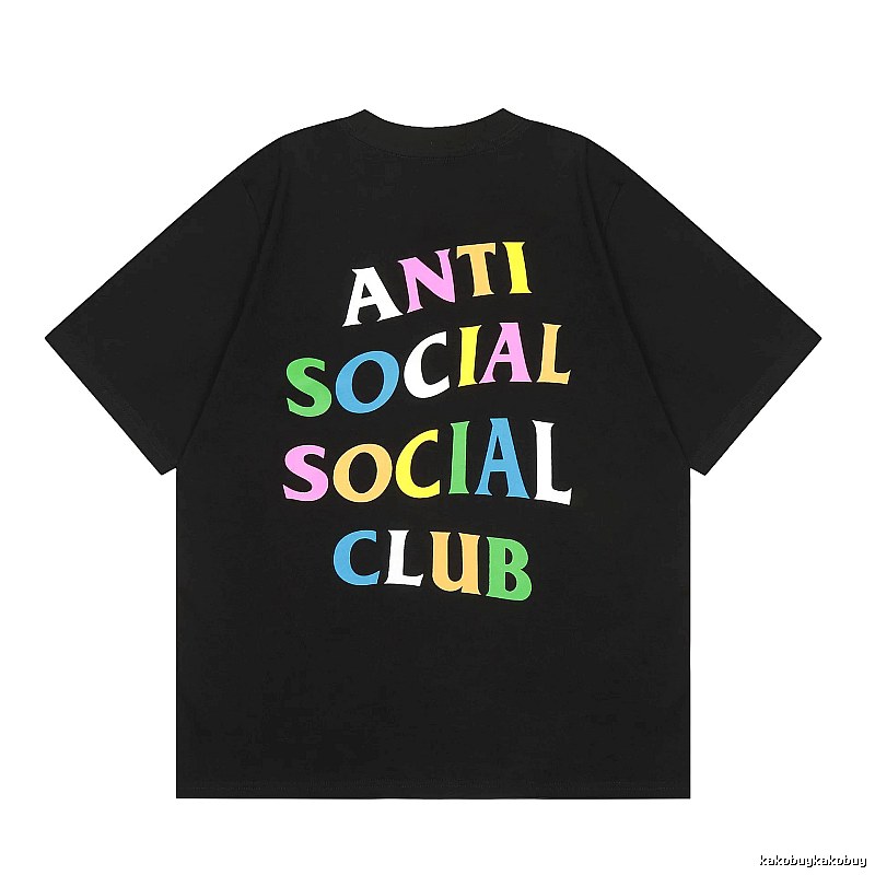 Anti Social Social Club Daily Logo T-shirt Black Orange Anti for City Outfits