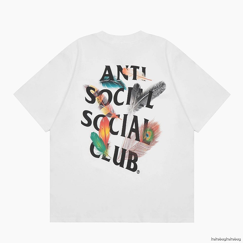 Anti Social Social Club Statement Logo T-shirt Black Orange Anti for Easy Pairing