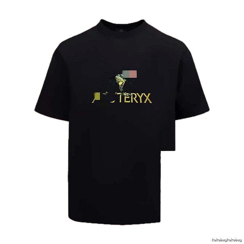 Arc'teryx Printed Outdoor Style Black Short Sleeve T-Shirt