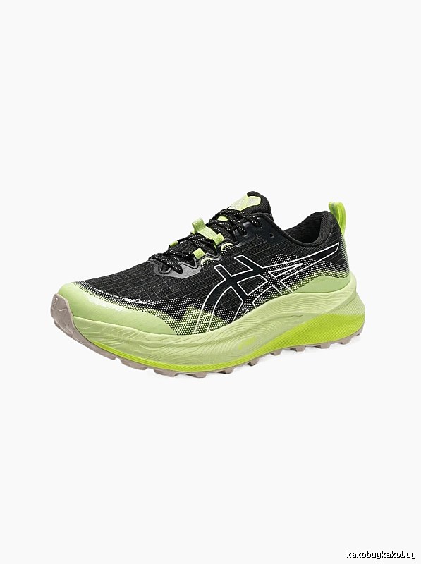 ASICS Off-Road Black and Green Sports Shoes