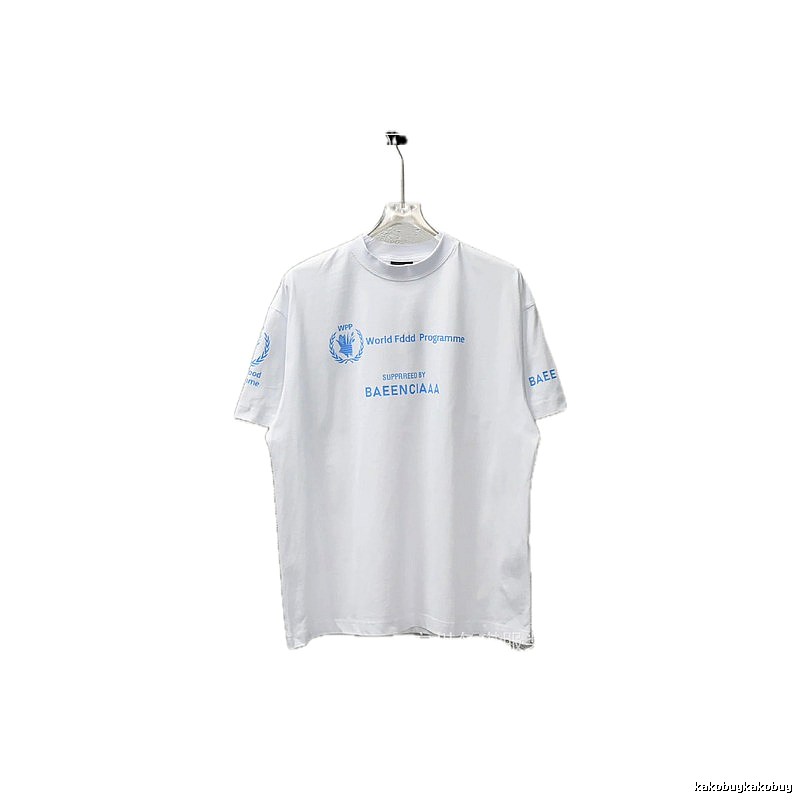 Balenciaga Blue Label Simple White T-shirt