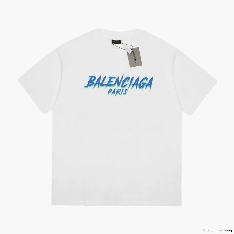 Balenciaga Graffiti Street Style White T-Shirt