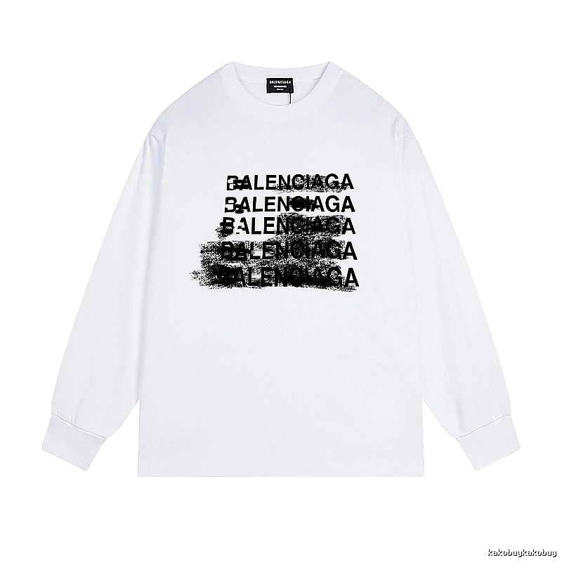 Balenciaga letter-style white T-shirt