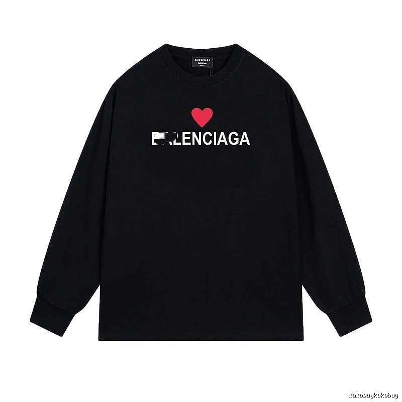 Balenciaga Love Simple Black T-shirt