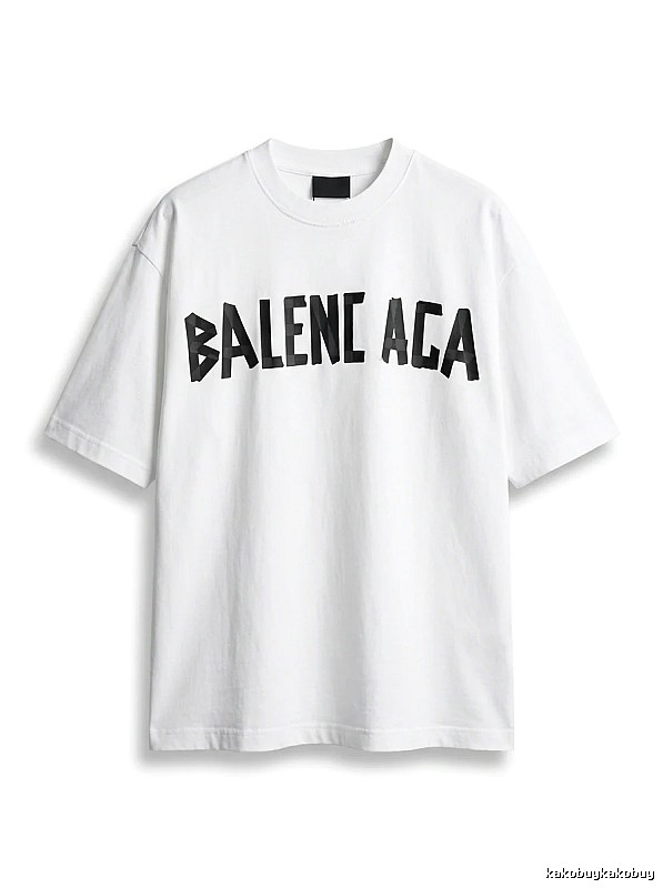 Balenciaga minimalist style white T-shirt