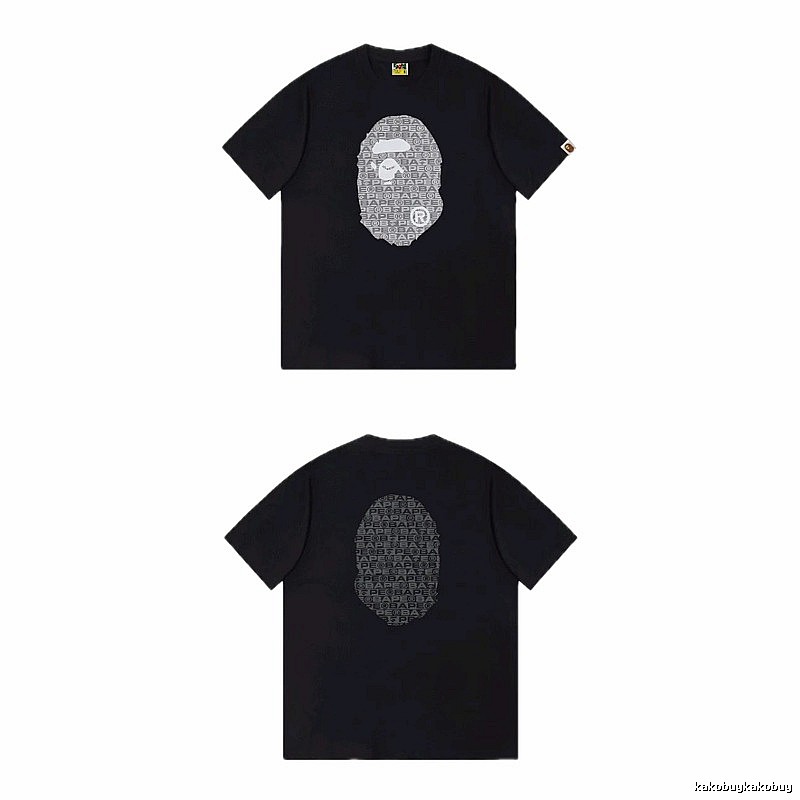 Bape Ape Head Trendy and Cool Black T-shirt