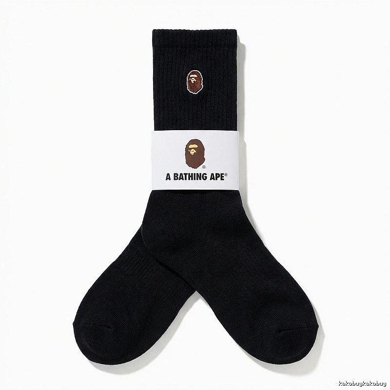 Bape Ape Head Trendy Black Socks