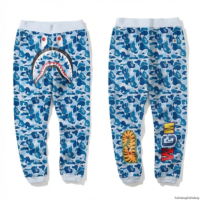 Bape Shark Camouflage Style Sweatpants
