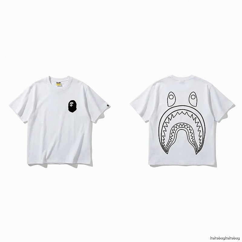 Bape Shark Series Simple White T-shirt
