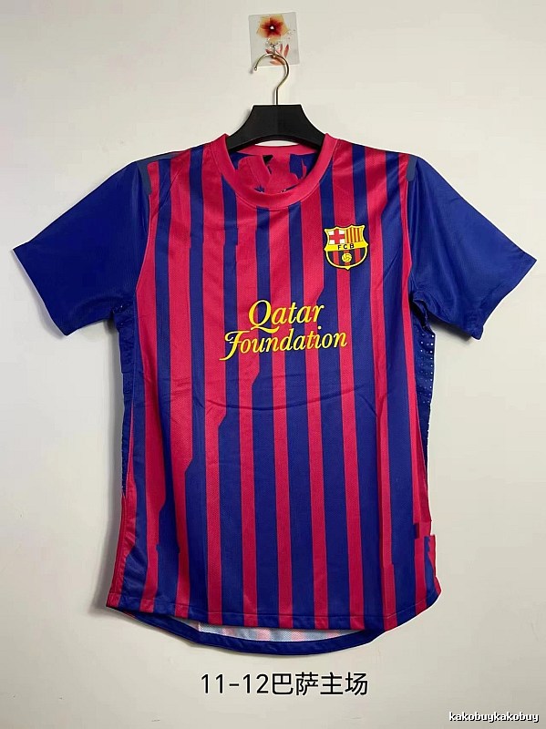 Barcelona Classic Retro soccer jersey Blue Red Barcelona for Daily Styling