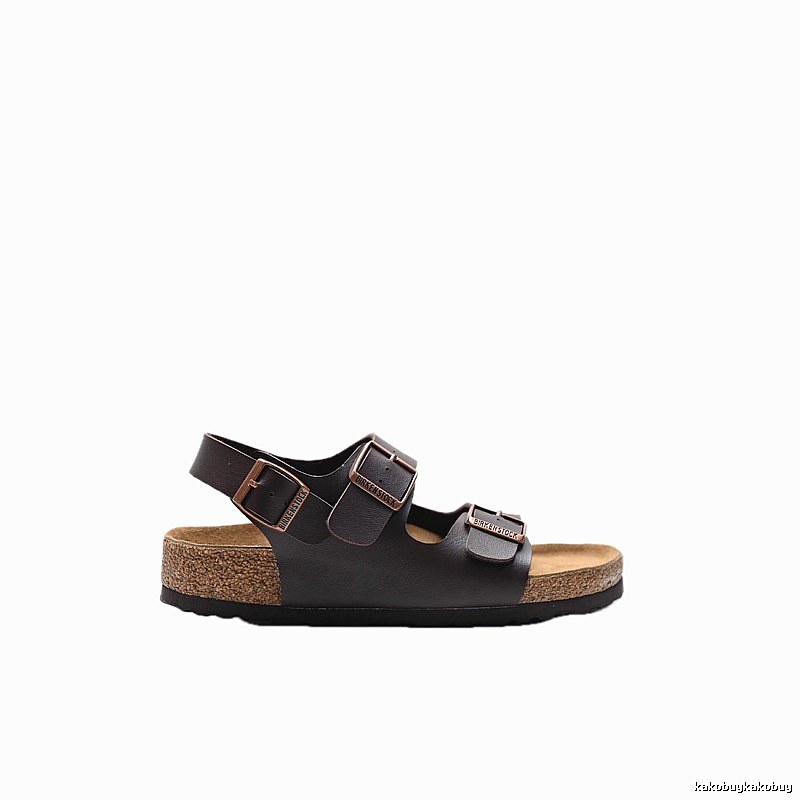 Birkenstock Vintage Casual Dark Brown Buckle Sandals