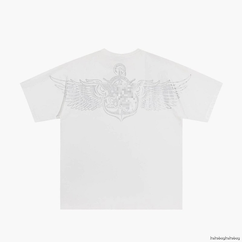 BOY Wing Print Street Style White T-Shirt