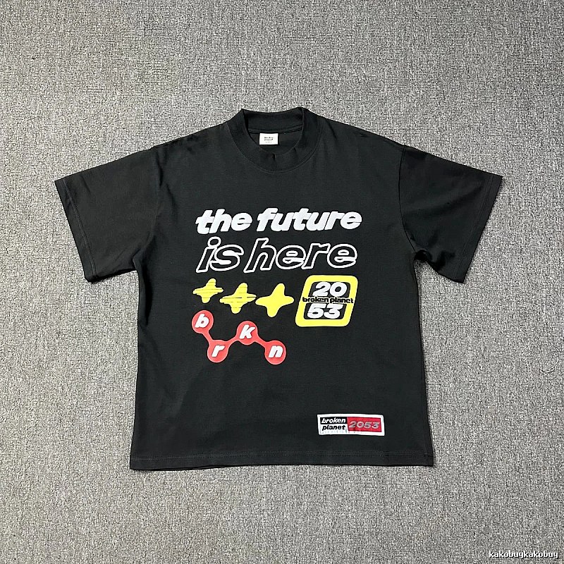 Broken Planet Relaxed Graphic T-shirt White Cotton Bold with Designer-Inspired Detail