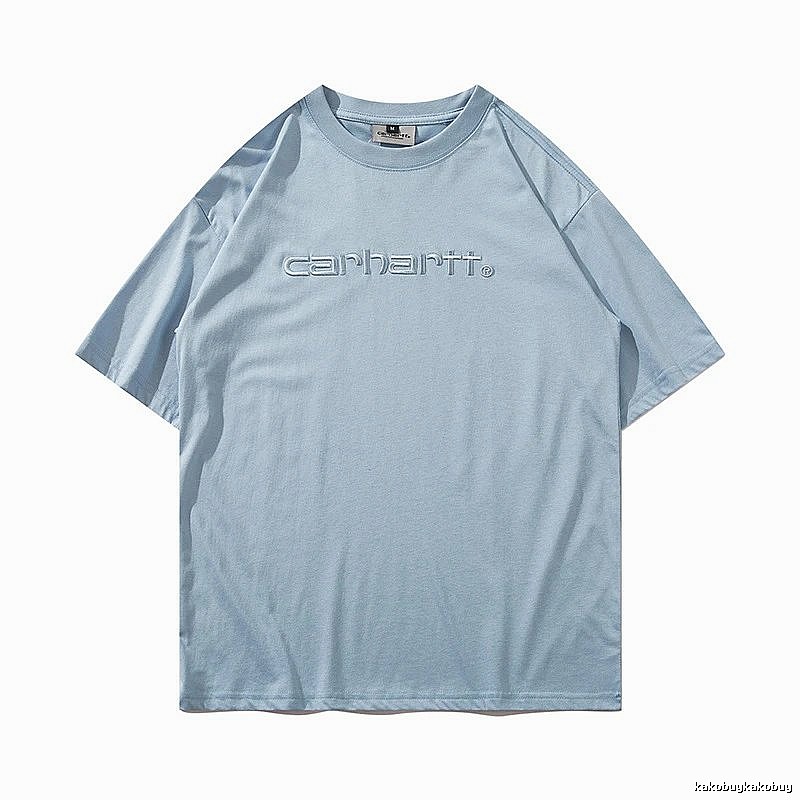 Carhartt Classic Logo T-shirt Light Blue Subtle for Daily Styling