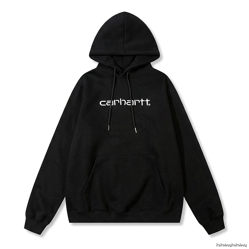Carhartt simple-style black hoodie