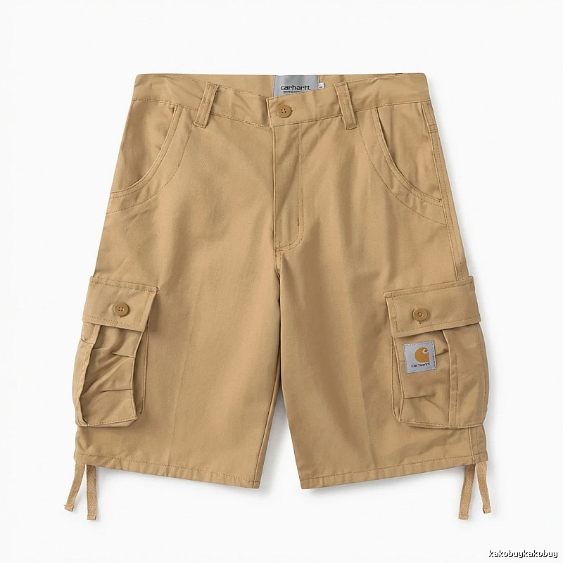 Carhartt workwear-style khaki shorts