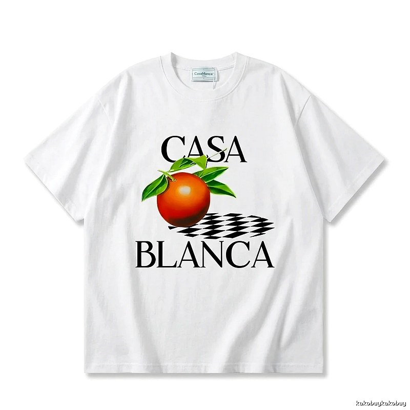 Casablanca Fruit Print White T-shirt